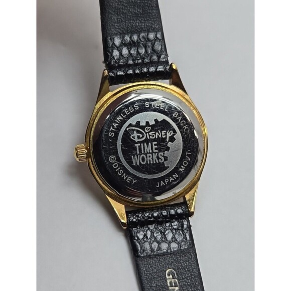Disney Time Works Sorcerers Mickey Fantasia Quartz Watch Gold Tone New Battery main image 5